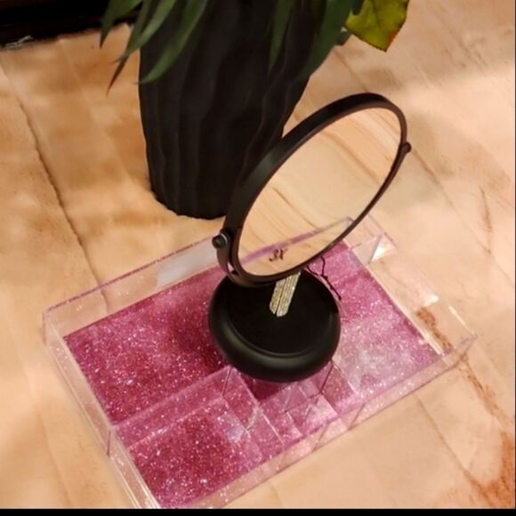 Chateau Rhinestone Encrusted Vanity Table Mirror - Picture 7 of 10